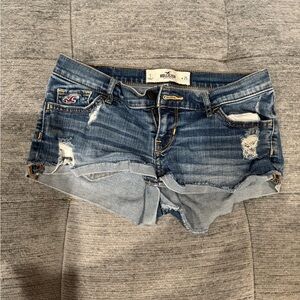 Hollister Women's Blue Denim Shorts